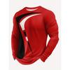 women o neck long sleeve 3d print t shirt