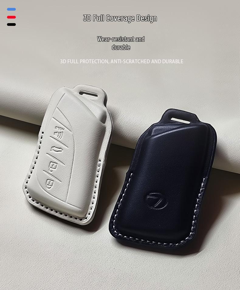 Lexus Genuine Leather Key Case for ES200, LS500H, UX260, NX, RZ, GX, RX300, ES300