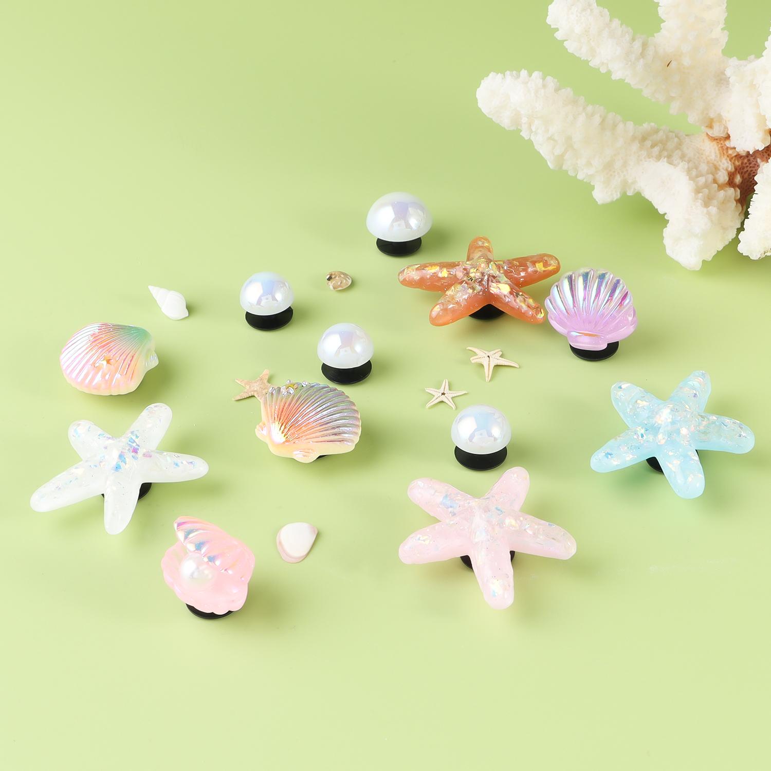 

Randomly mixed color cute style hole shoe accessories DIY shoe flowers, women s beach shoe decorative buckles