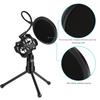 Universal Microphone Stand Foldable Desktop Tripod Mic Stand with Shock Mount Portable Gooseneck Microphone Holder Bracket New
