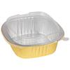 Min Nai Gold Rectangular Aluminum Foil Takeaway Containers
