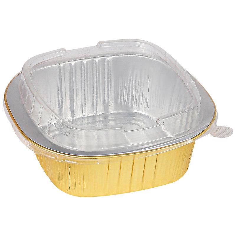 Min Nai Gold Rectangular Aluminum Foil Takeaway Containers