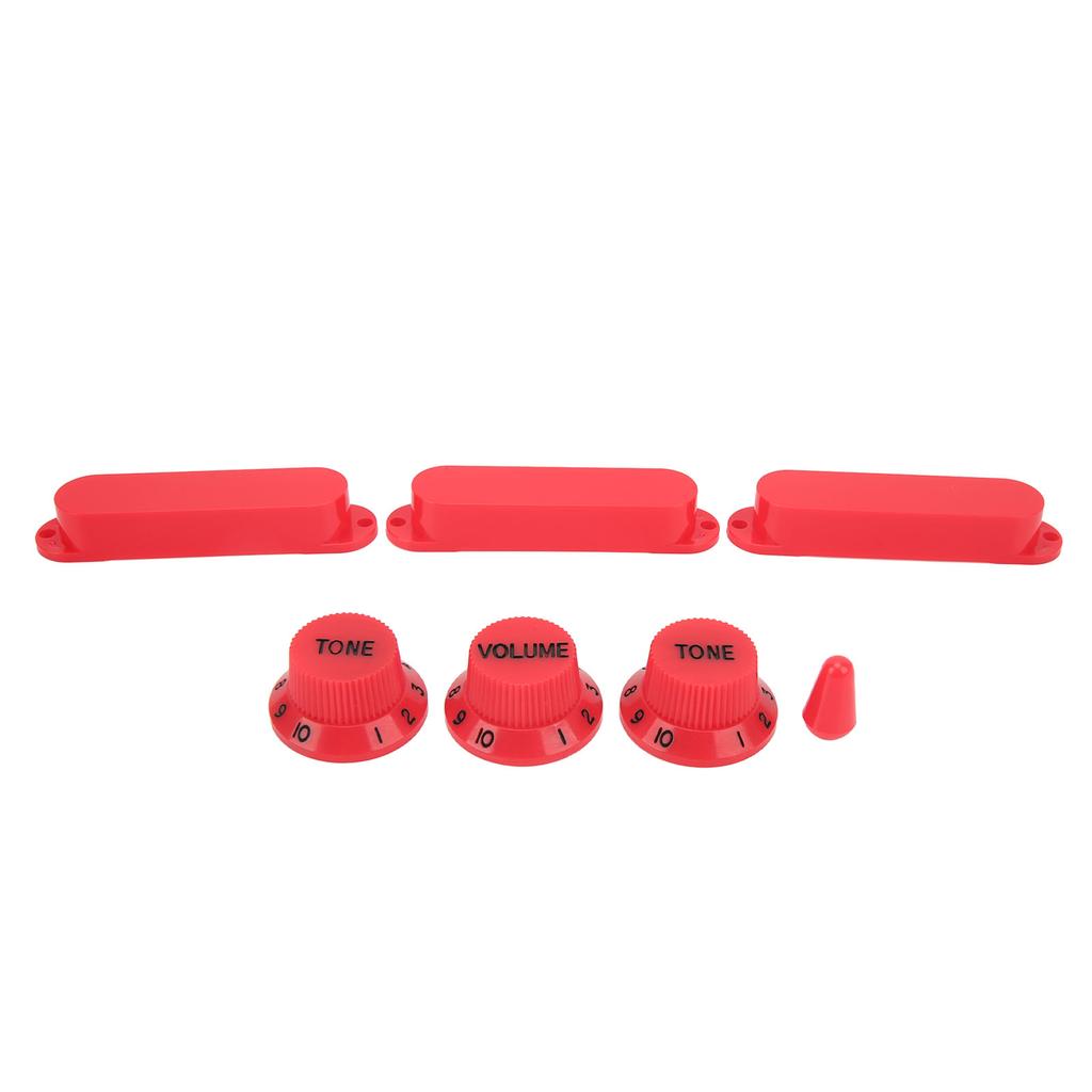 Guitar Pcs Single Set 7 Pickup Cover Replacement Plastic Single Coil Pick Up Shell Volume Tone Knob