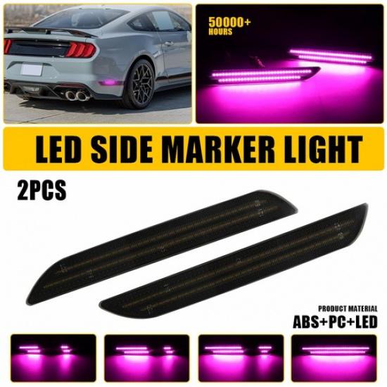 2X Rear LED Bumper Side Signal Marker Light Dynamic 2015- For Ford Mustang