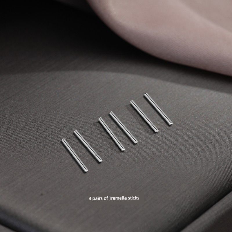 

Stud Earrings for Women Genuine Goods Whole Body 999 Pure Silver Ear Bar Ear-Caring Auricular Needle Earrings 2024 New Arrival Best Selling Earrings 999 Pure Tremella Bar 3 Pair