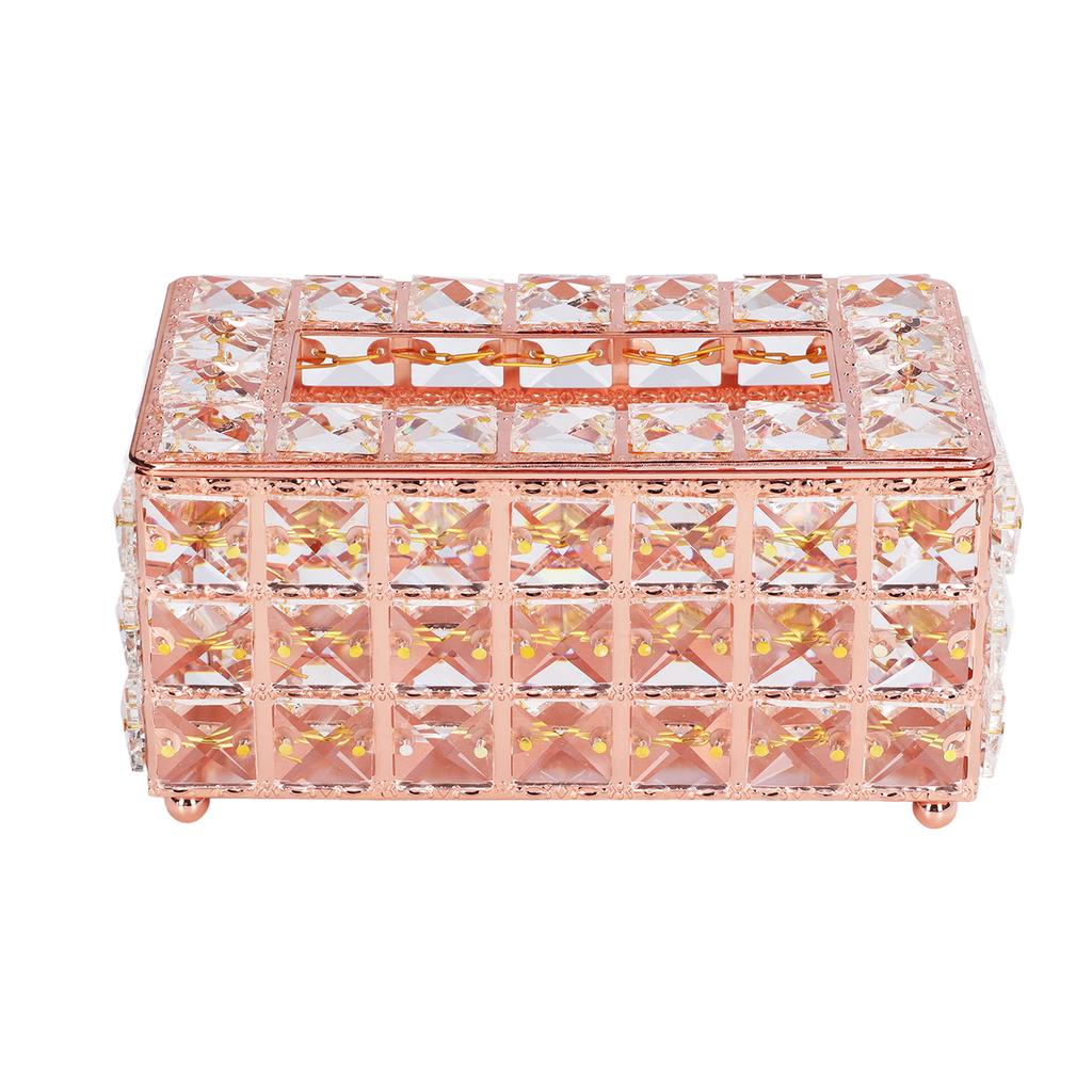 Tissue Box Holder Multifunctional Fashionable Design Exquisite Sturdy Durable Tissue HolderRose
