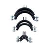2Pcs Round Galvanized Iron Rubber Cushioned Hose Clamp for Tube PPR/PVC/Metal Clamp/Tube Holder/Pipe or Wire Cord Installation