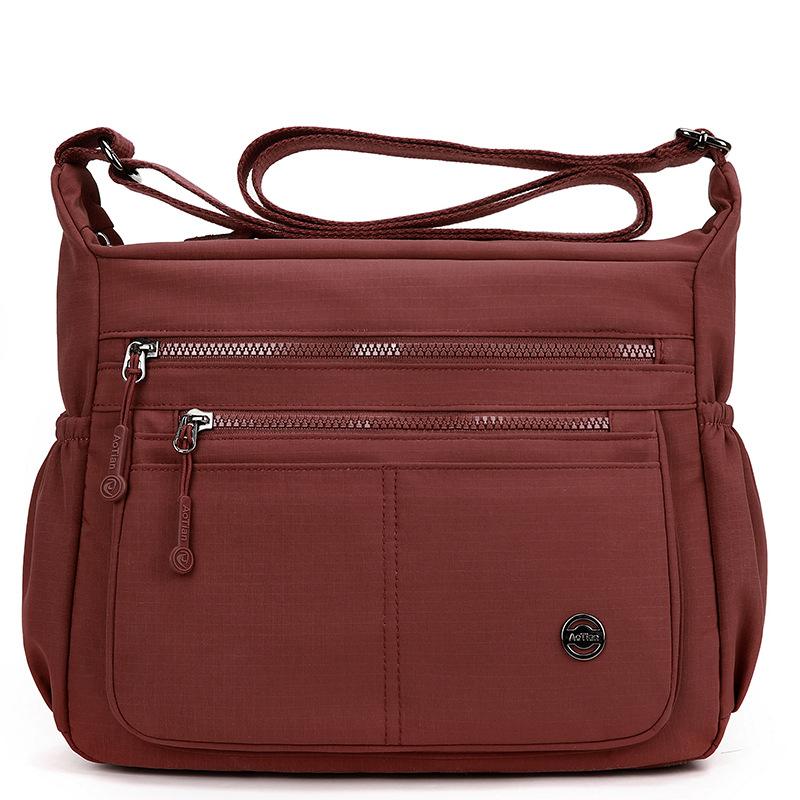 Women's Large Capacity Shoulder Bag Multi-Compartment Lightweight Crossbody Bag