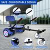 Hoverboard Go Kart Seat, 6.5'' Hoverboard Hoverkart with LED Lights and Bluetooth Speaker, Gyroscooters Go Kart Bundle for Kids and Adult