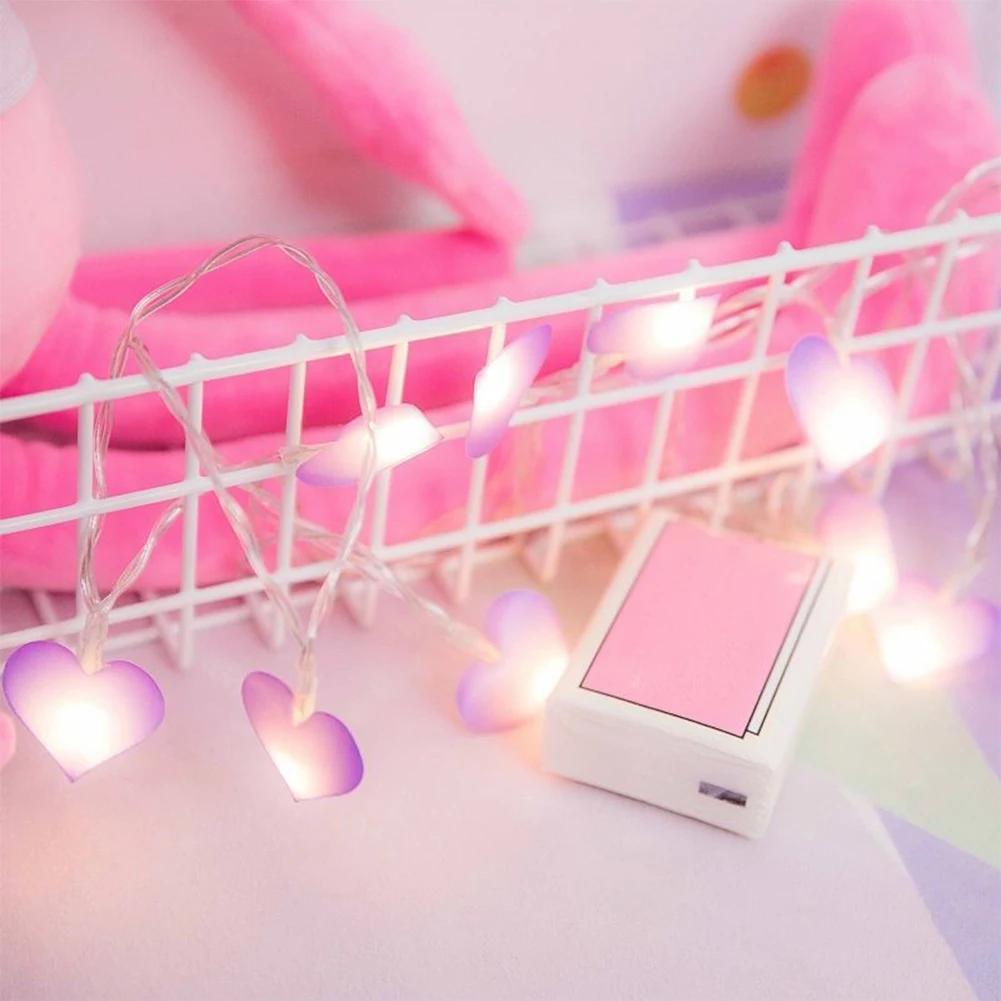 Multi Scene LED Colorful Heart String Lights Valentine's Day Wedding Party Room Romantic Decorations