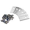Grass Trimmer Blade Stainless Steel Robot Mower Replacement Blade Lawn Mower Cutting Blade Screw Kit for Worx Landroid Lawnmower