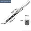 Industrial Grade Mortise Drill Bit - Steel Square Hole Opener for Woodworking