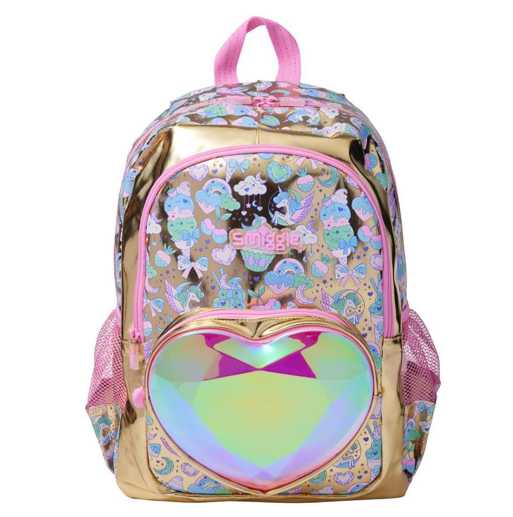 Smiggle Modrý Školní Batoh s Dvojitými Ramenními Popruhy pro 1.-6. třídu - Velký, Dekompresní, Multifunkční Batoh