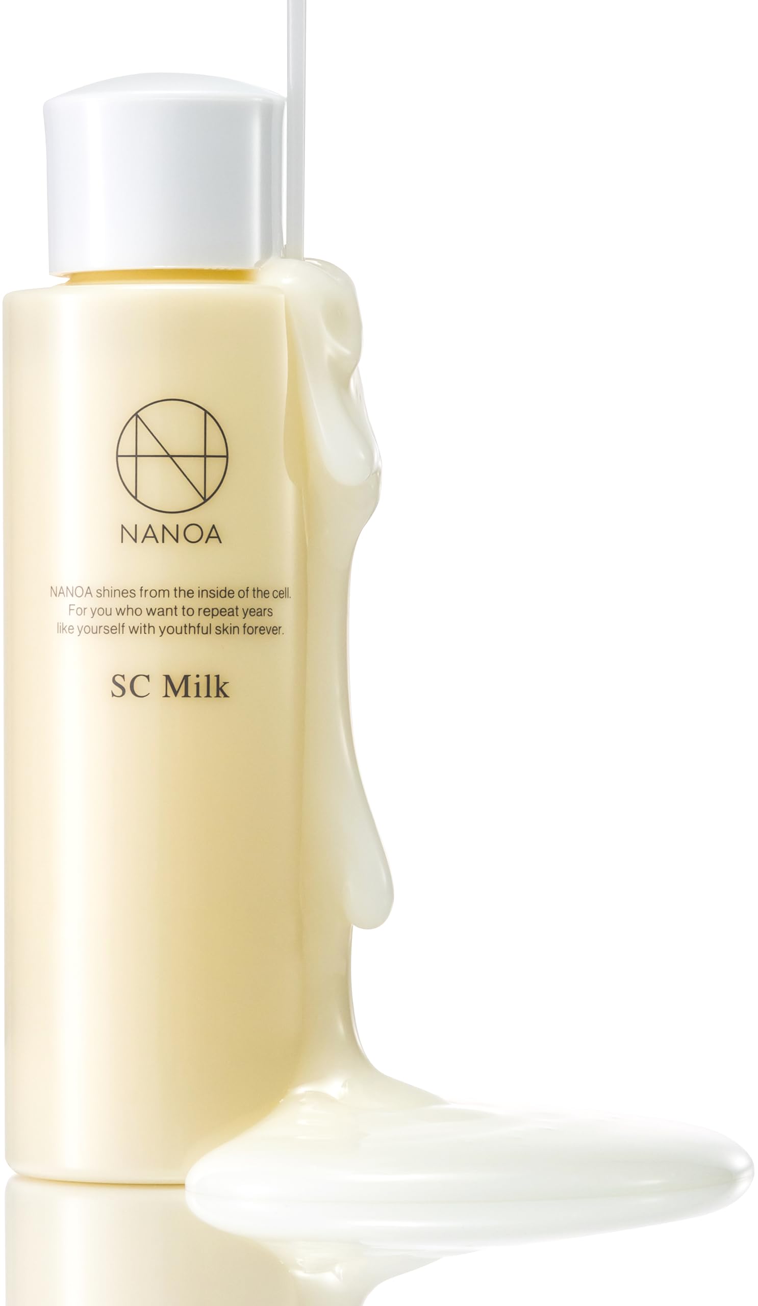 NANOA Emulsion A milk cream containing human stem highly praised by Contains and vitamin C Made in (NANOA) - cells, dermatologists. EGF, anti-aging