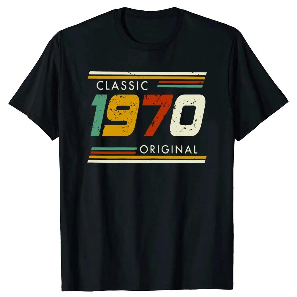 Graphic Birthday Gift Short Sleeved 54 Years Old Born in 1970 Shirt 54th Birthday Summer T-shirt Retro Vintage 1970 Tshirt