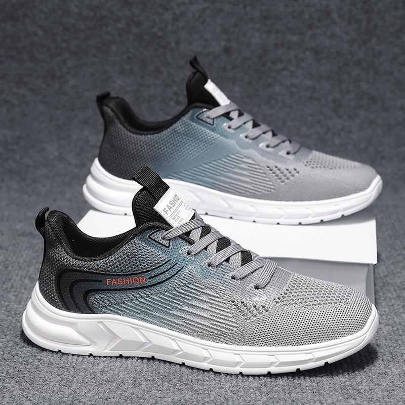 Men's Shoes, Sports Shoes, Men's Soft Soles 2025 New Summer Mesh Shoes, Korean Version of Trendy Breathable Running Casual Shoes