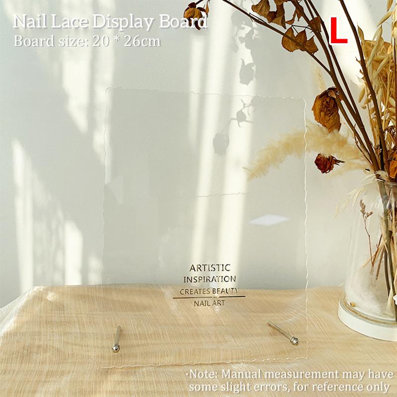 

1 шт. демонстрационная доска для дизайна ногтей кружевной формы нерегулярные акриловые стеллажи для маникюра размер S/L реквизит для маникюра маникюрный инструмент L