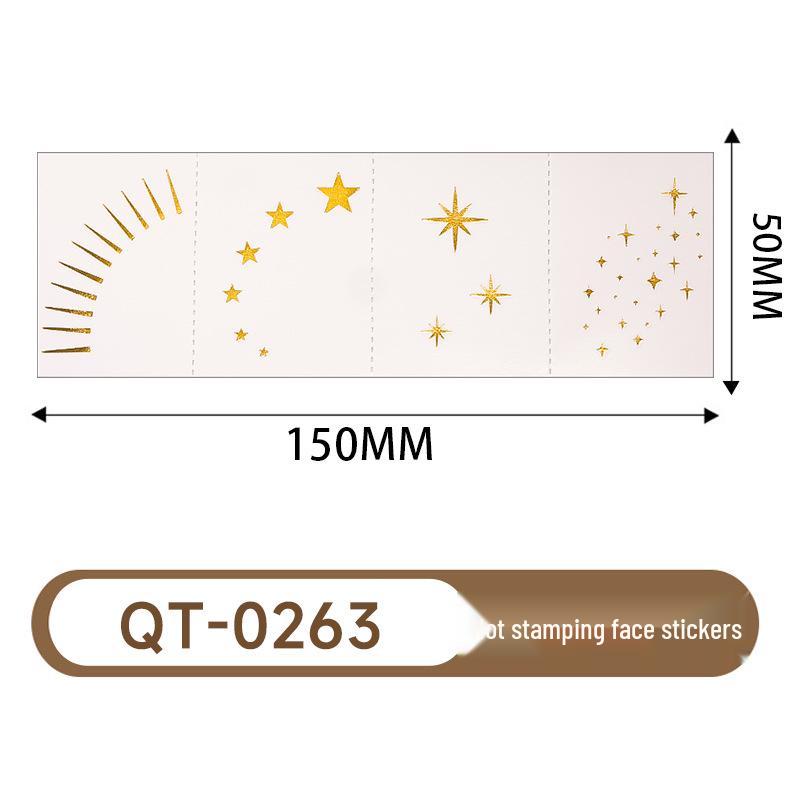 Waterproof Metallic Eye Tattoo Stickers - Realistic & Long-lasting for Party Makeup