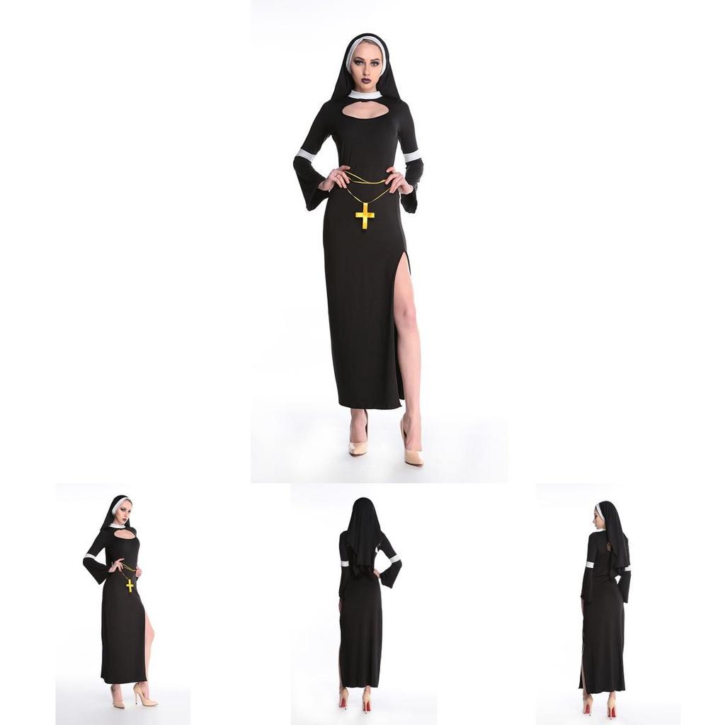 Alluring Women's Sexy Nun Fancy Dress Costume Perfect For Costume Parties And Events