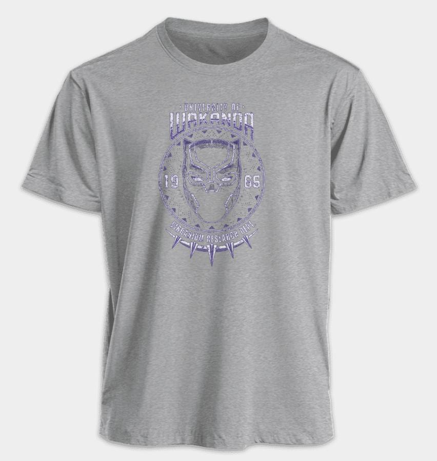 Men's and Women's T-shirts University of Wakanda Summer American Spring and Autumn Niche Casual Oversized Short-sleeved
