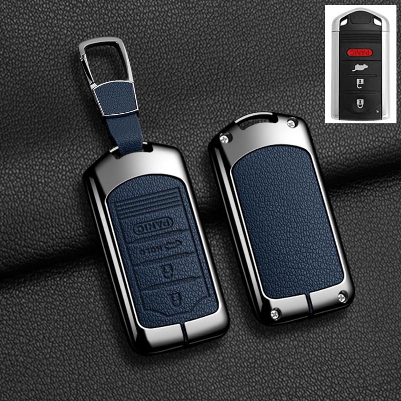 Auto-Fernschlüsselhülle Abdeckung Fob Für Acura Ilx Mdx Zdx Rdx Tlx Rl Tl 2009 - Zinklegierung Leder Schutz Schlüsselanhänger Zubehör