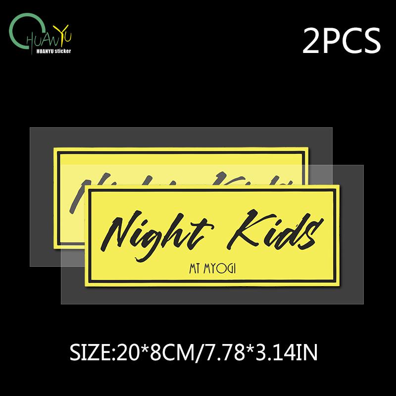 IDNIGHT Car Decal Midnight Anime   Modified Car Trendy Scratch Cover Sticker