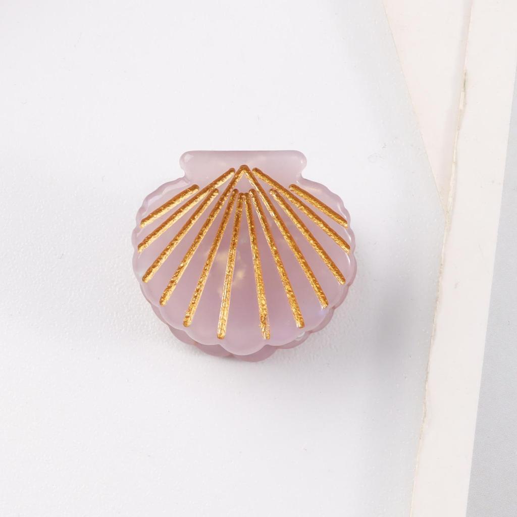 Bamboo Yao Jewelry Shell Claw Clip - Sweet Girl Style Hair Accessory for Women, Fashionable Bangs Clip 