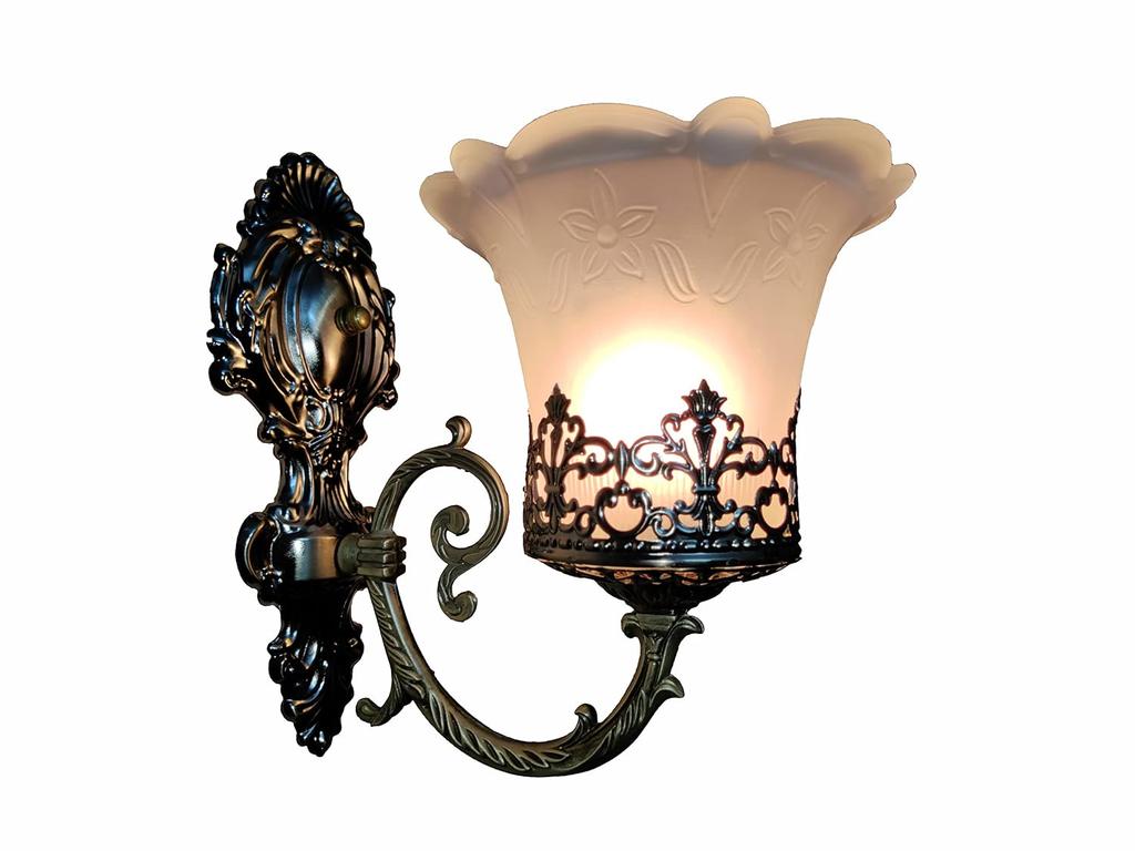 Metal Antique Designer Imported Wall Light Lamp, Without Bulb, Golden Antique