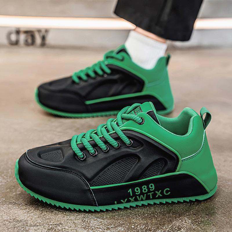 Men's Shoes Autumn and Winter Fashion Brand High-end Sense of Versatile Casual Sports Running Shoes Waterproof Heightened Bottom Black Dad Tide Shoes
