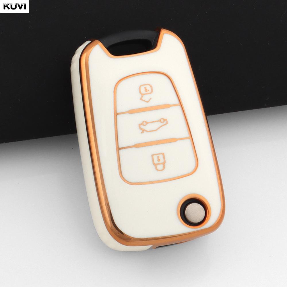 For Hyundai I20 I30 Ix20 Ix25 Ix35 Soft Tpu Car Folding Key Case Cover For Kia Sportage Rio 3 Soul Optima Ceed Pro K5 K2 Pride