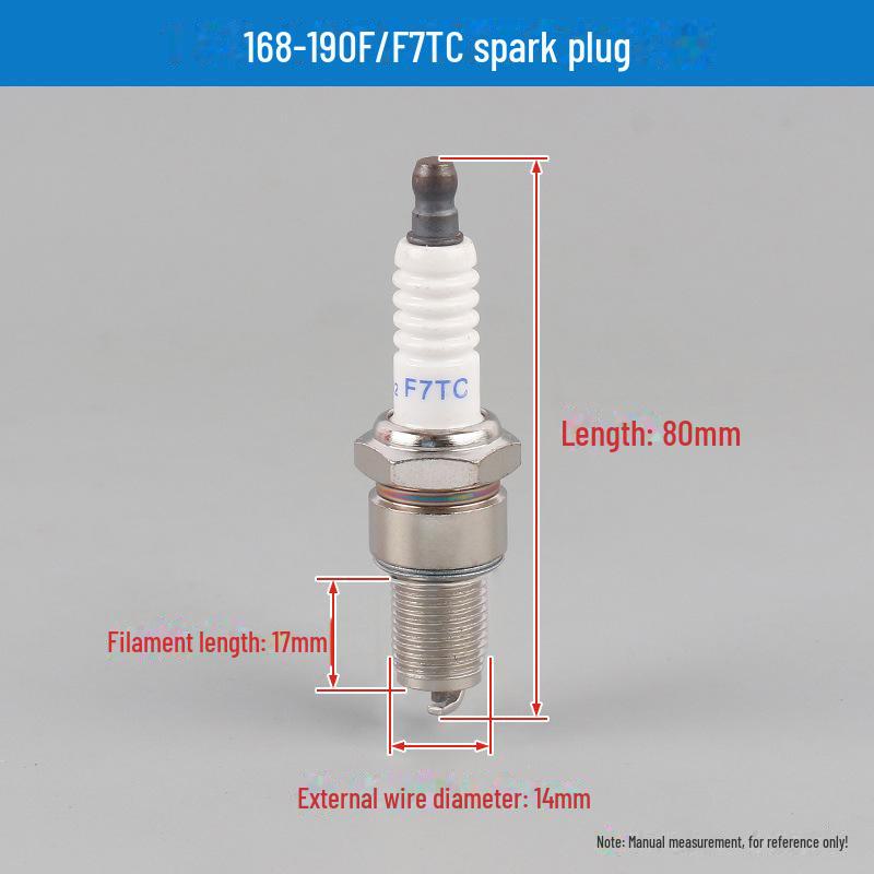 Bujii și duze 168F/190F pentru motoare de drujbă, generator și mașină de tuns iarba