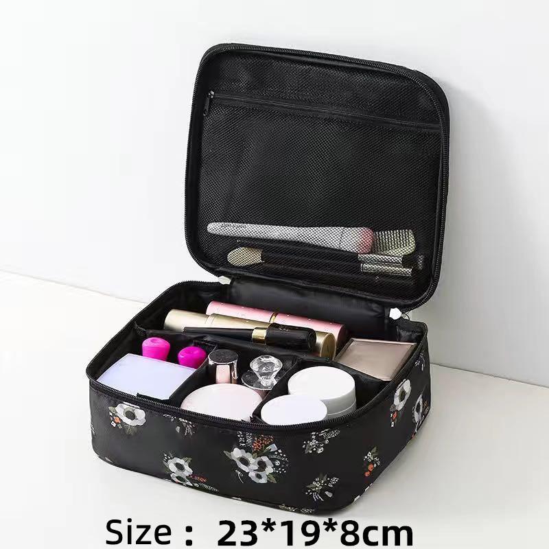 

Косметичка для путешествий на открытом воздухе, сумка-сумка, большая вместимость, портативная косметичка, отделение для женщин, корейская косметичка, водонепроницаемая темно-синий