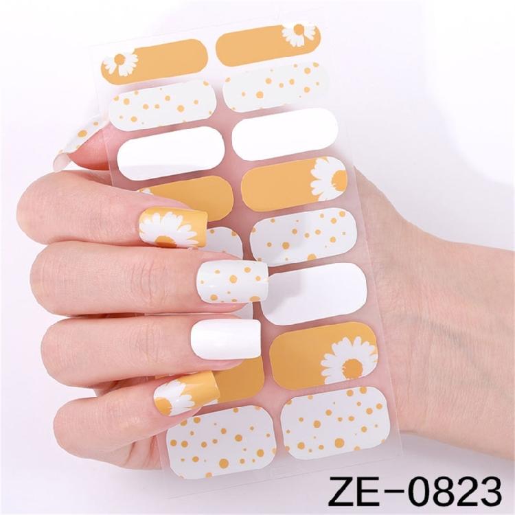 Gels Nail Sticker French Tip Nails Polish Strips Manicures Sticker Waterproof Gels Nail Wraps Gels Nail Strips