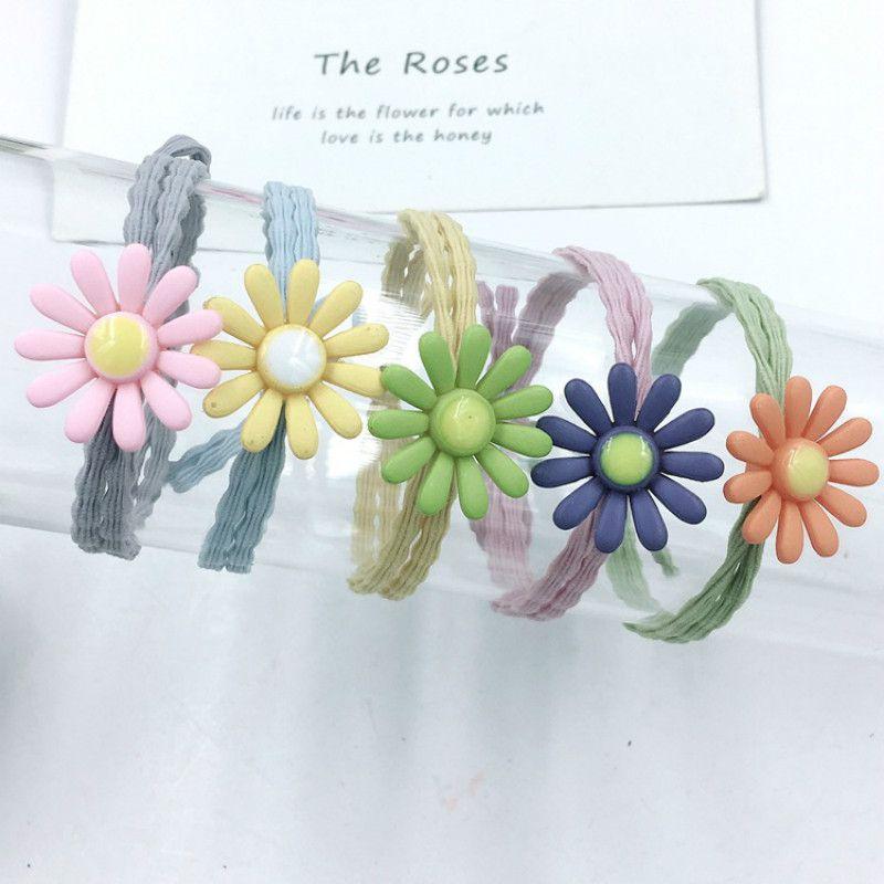Beautiful Ins Women Daisy Hair Rope Headband With High-elastic Korean Rubber Band