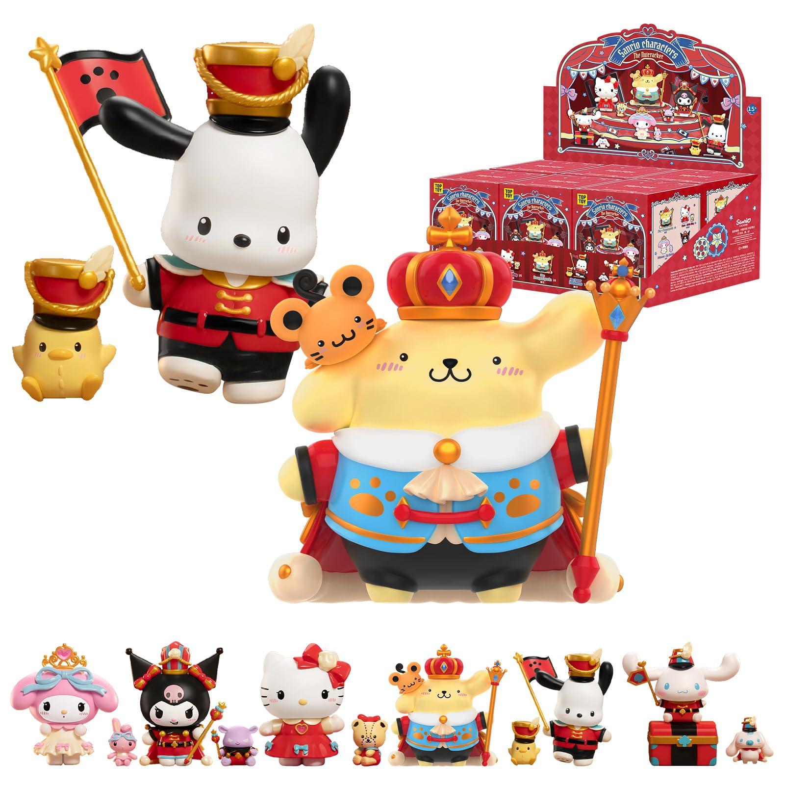 

TOP TOY Серия Щелкунчик Sanrio [Ассорти из 6 штук] Гачапон Blind Box Фигурки Мягкий Винил ПВХ Подарок Подарок на День Рождения Рождество Sanrio Щелкунчик