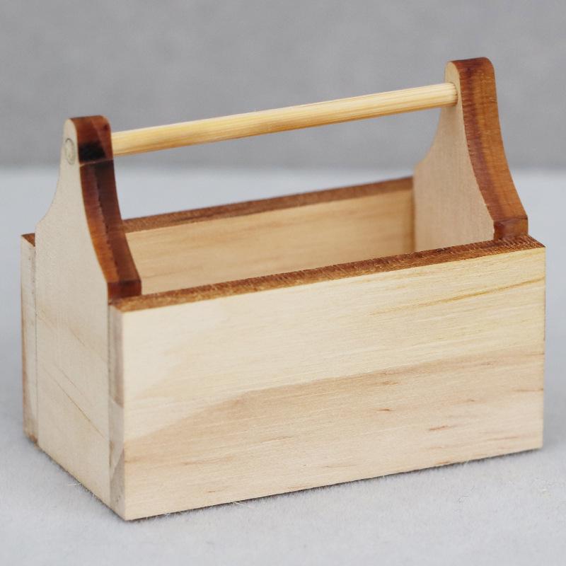 Special Offer: Dollhouse Miniature Scene Ornaments & Furniture Accessories Toolkit with Wooden Basket