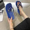 Fashion Shoes Woman 2025 House Slippers Platform Shale Female Beach Heeled Mules Rubber Flip Flops Sabot Summer High Flat Hawaiian Soft