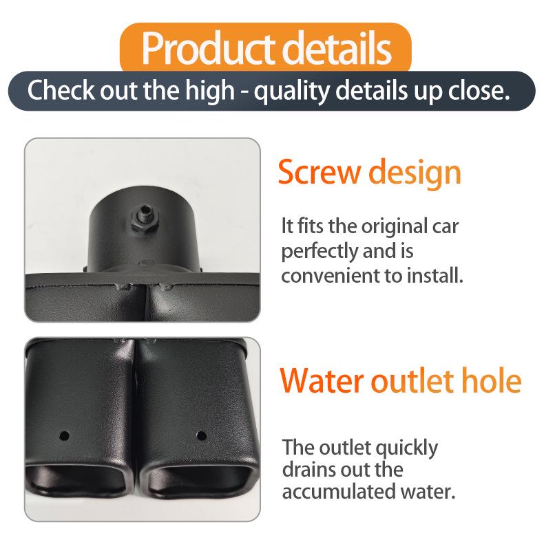 Compatible Car Tailpipe for 2011-2013 Reiz, Jetta, Swift, Odyssey with 5.2-5.8CM Diameter