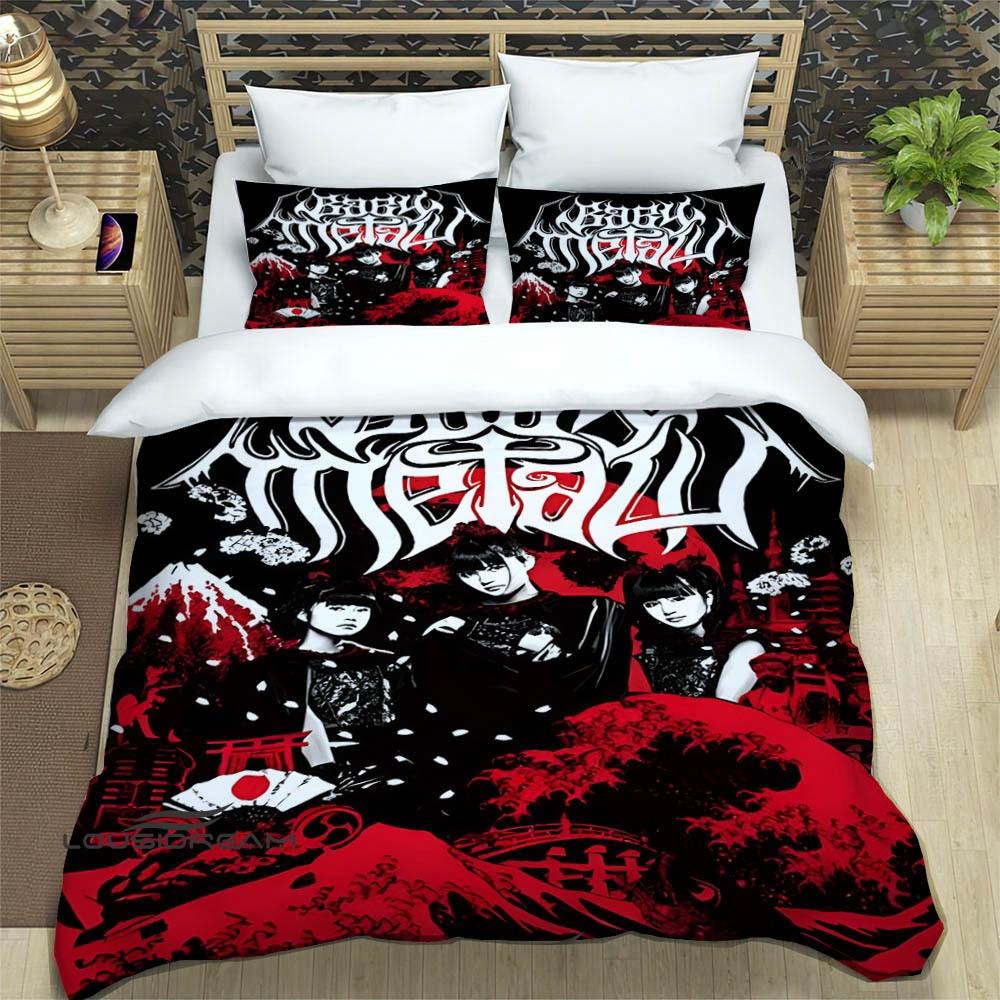 3D Print Music Band BABYMETAL Bedding Set Single Twin Full Queen King Size Bed Set Adult Kid Bedroom Duvetcover Set Home Textile