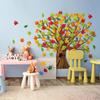 Gersoniel 90 Pieces Classroom Tree Bulletin Board Decorations Conversation Fall Leaves Cutouts Autumn Stickers for Classroom Home Wall Decor(Natural