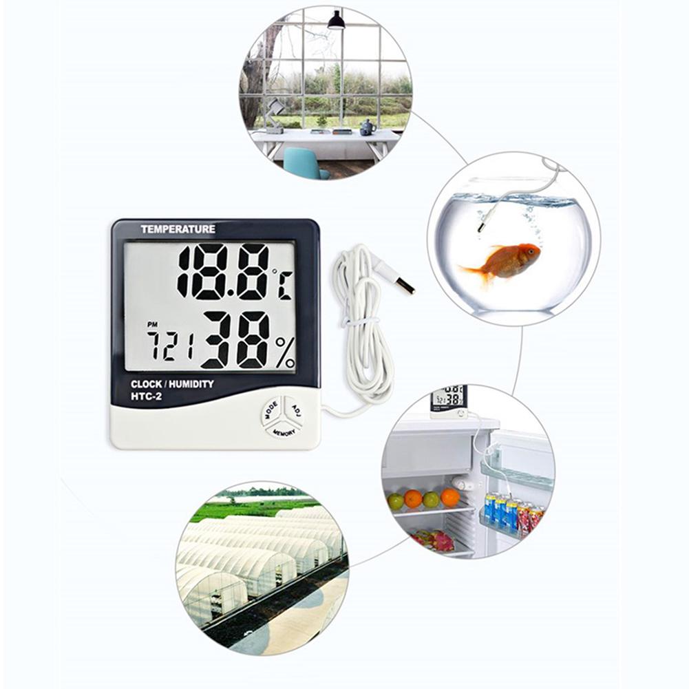 HTC-2 Precision Thermometer Indoor And Outdoor Digital Display Electronic Temperature And Humidity Meter