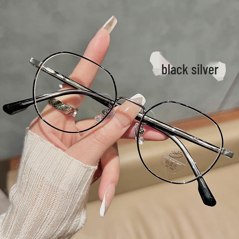 Schicke Retro-Brille mit Goldfaden und kleinem Rahmen für Damen - High-End-Stil, für Sehstärken geeignet