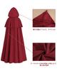 Cloak Cosplay with Hood for Halloween Cosplay 4 Colors Long Cloak [Kamizu Ryohin] (Red, Black, Brown, Green) (Red, S)