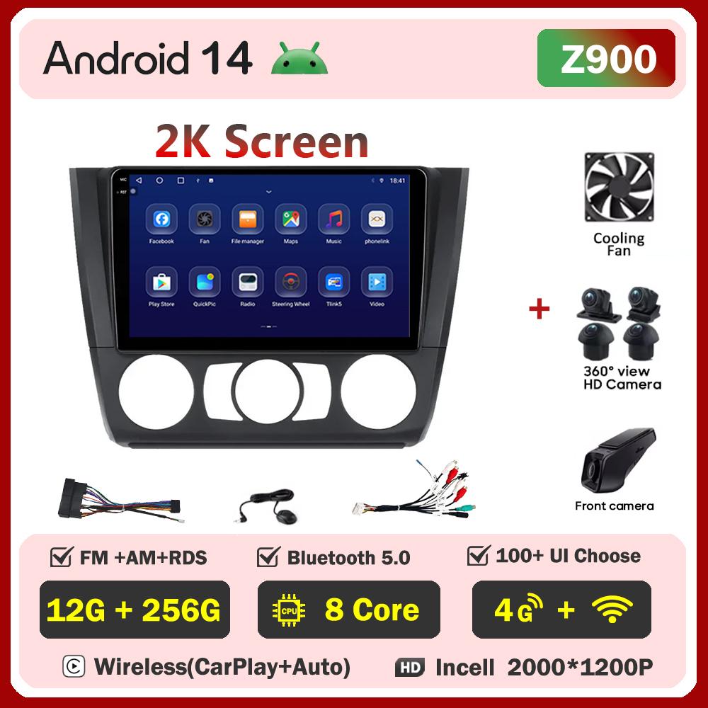 For BMW 1 Series E81 E82 E87 E88 AT 2004-2011Car Radio Player Car Carplay Screen Autoradio Mirror Link Car Intelligent System 4G