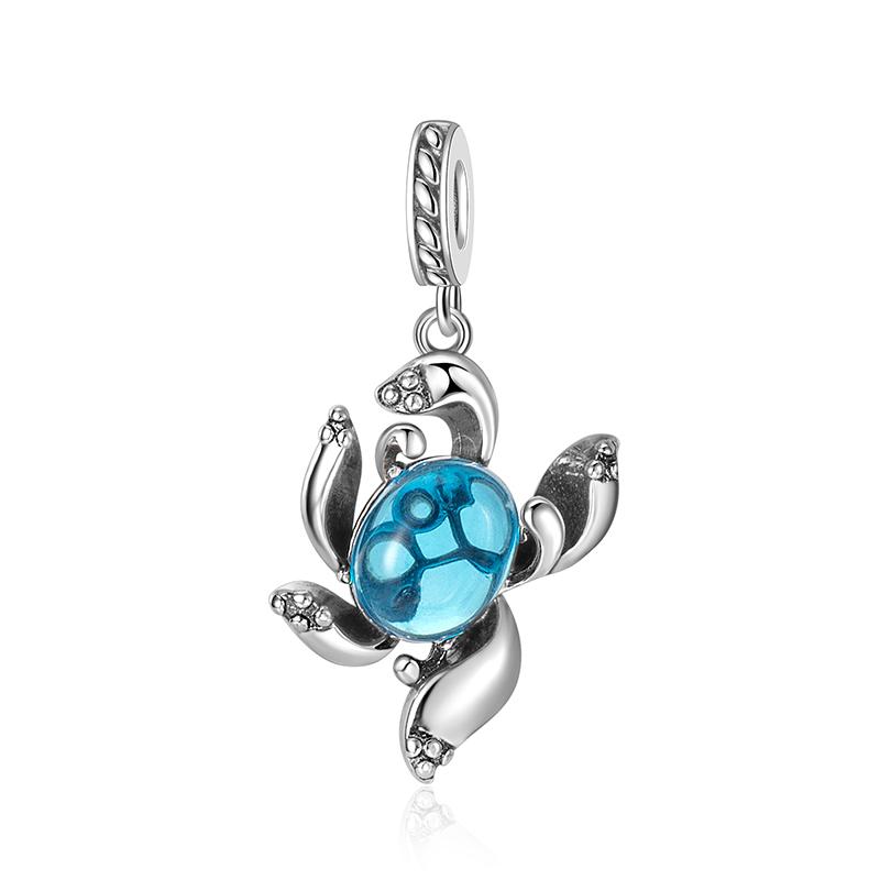 925 Silver Sea Turtle Crab Starfish Fish Charms Pendants For DIY Jewelry Making Bracelets Necklaces
