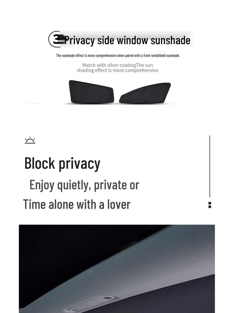 Xiaomi SU7 Sunshade Car Window Visor: Heat Insulation & Privacy Curtain for Car Interior