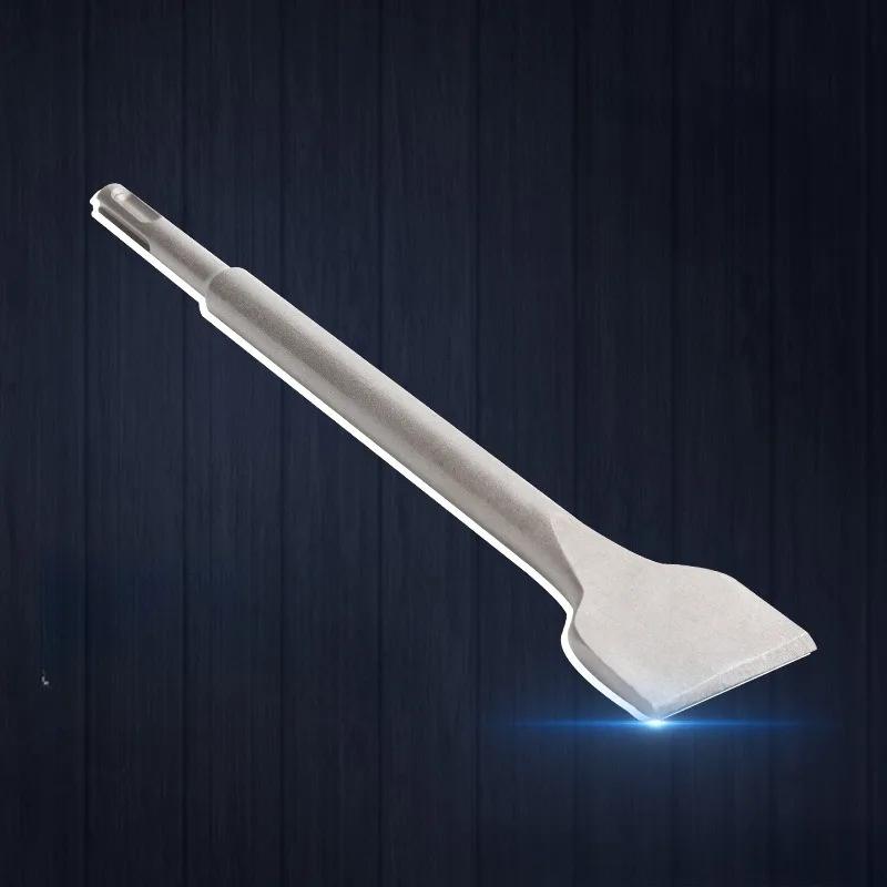 3Pcs/set Pick Alloy Chisel Round Handle Four Pits Alloy Pointed Chisel Flat Chisel Concrete Wall Slotting Shovel