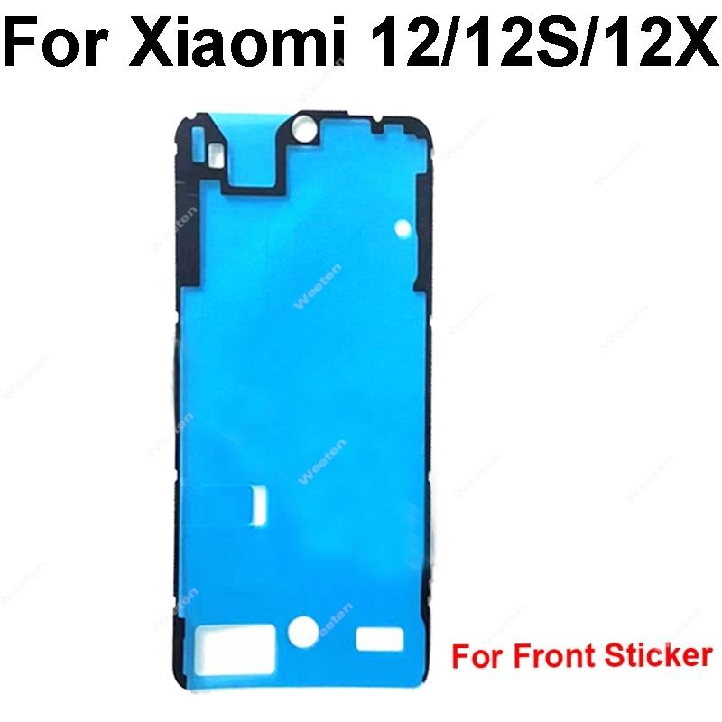 Full Set For Xiaomi 12 12S 12X 13 14 Pro Ultra Civi Front LCD Screen Adhesive Back Battery Housing Cover Glue with Rear Camera