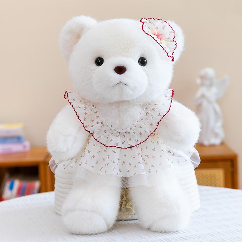 Wedding Teddy Bear Plush Toy With Pp Cotton Filling For Kids And Girls Gift