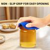4-Pack Silicone Jar Opener Gripper Pads, 5 Inch Round Non-Slip Bottle Lid Opener for Easy Opening, Heat-Resistant Cup Coasters, Food-Grade Silicone,